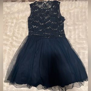 Speechless Blue Sequin Dress